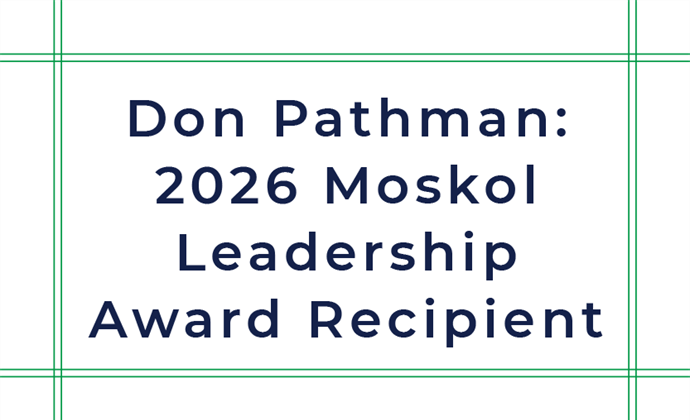 Don Pathman: 2026 Moskol Leadership Award Recipient